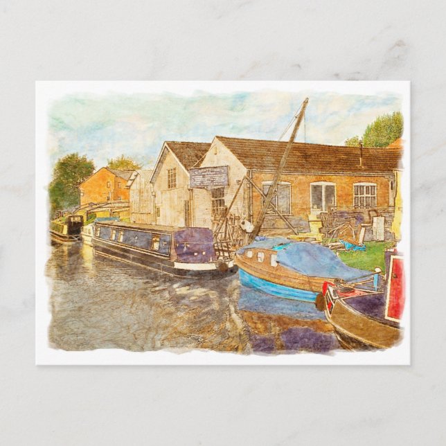 Carte Postale Constructeurs de bateaux (Devant)