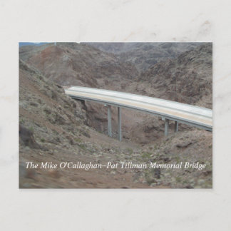 Carte Postale Construction du pont de contournement du barrage H