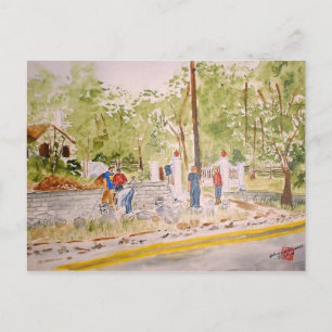 Carte Postale construction mur dr middletons