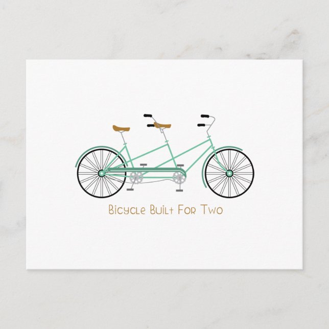 Carte Postale Construit pour deux (Devant)