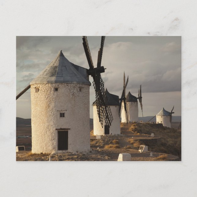 Carte Postale Consuegra, antique La Mancha windmills (Devant)