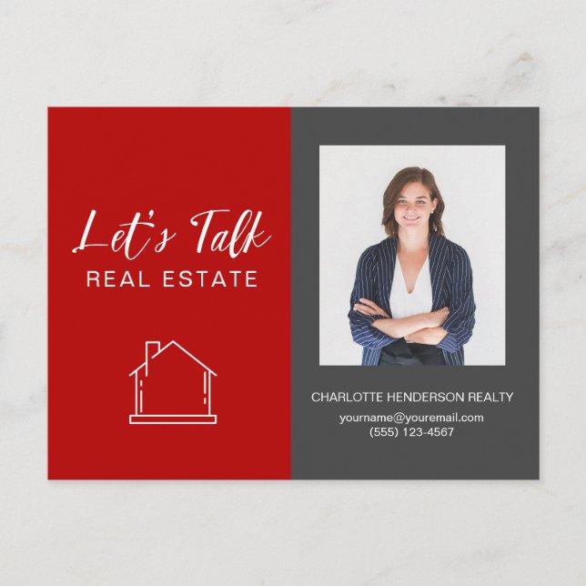Carte Postale Contact professionnel Immobilier (Devant)