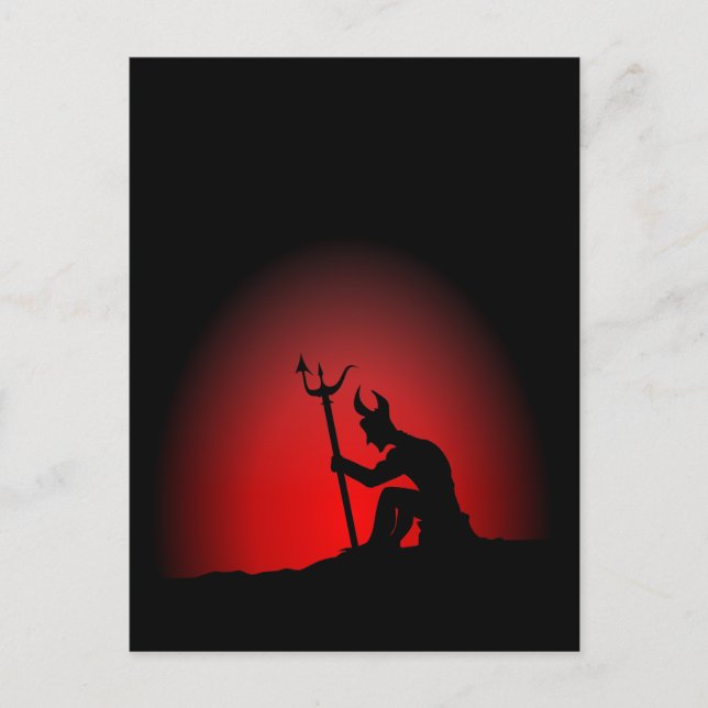 Carte Postale Contemplation du diable (Devant)