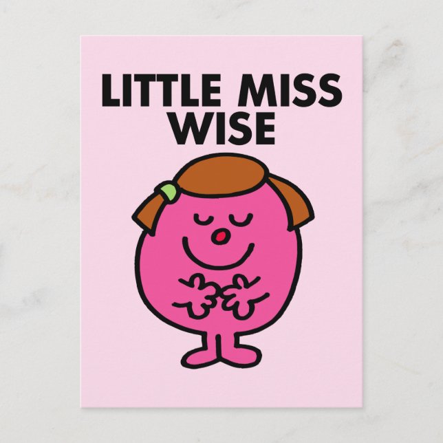 Carte Postale Contemplation Little Miss Wise (Devant)