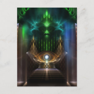 Carte Postale Contempler L'Art Fractal De L'Oz