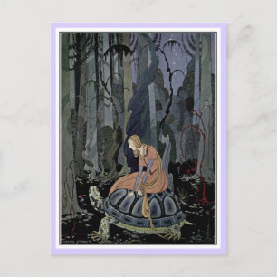 Carte Postale Contes de fées : Blondine et Bonne-Biche