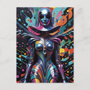 Carte Postale Contes de la Nonne Cyborg - Art de Ken Gage