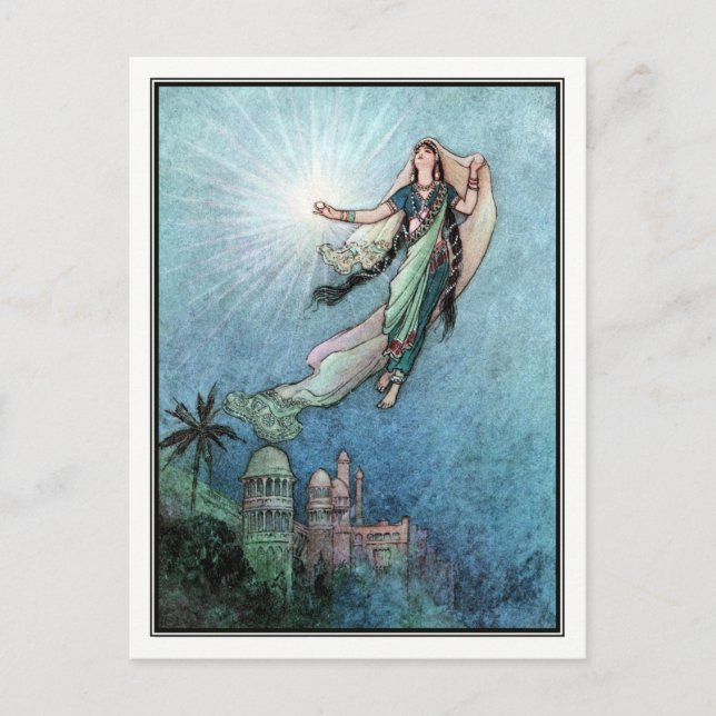 Carte Postale Contes populaires du Bengale par Warwick Goble (Devant)