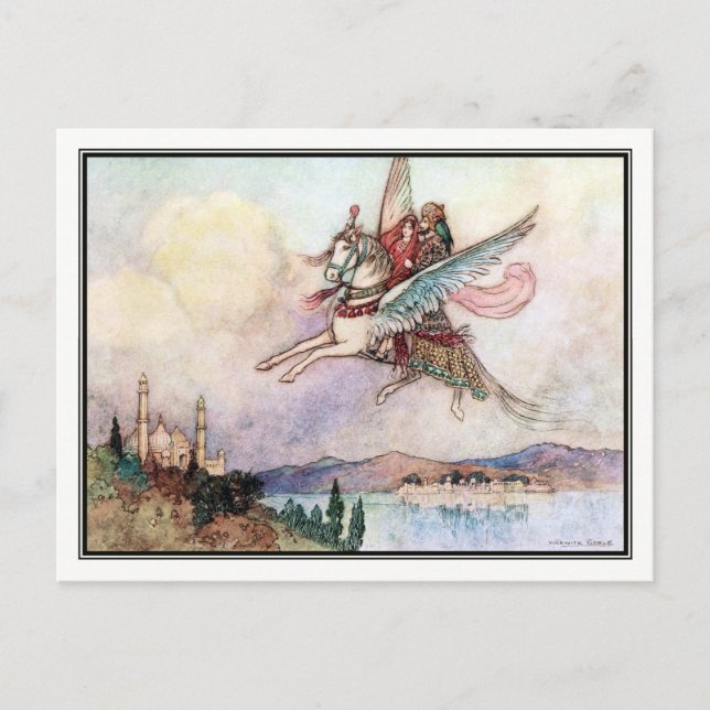 Carte Postale Contes populaires du Bengale par Warwick Goble (Devant)