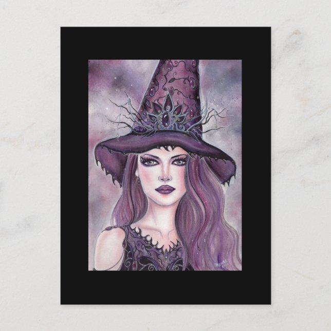 Carte Postale Contessa Halloween sorcière imaginaire Par Renee L (Devant)
