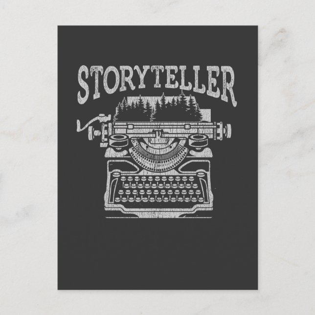 Carte Postale Conteur Auteur Écrivain Conte de Fée Machines à Éc (Devant)