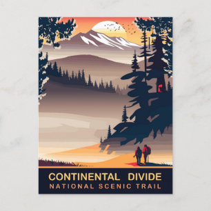 Carte Postale Continental Divide, National Pittoresque Trail, Vo