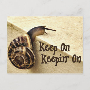 Carte Postale Continuez à tenir à l'encouragement Citation avec 