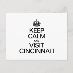 CARTE POSTALE CONTINUEZ DE VOUS DÉTENDRE ET DE VISITER CINCINATI