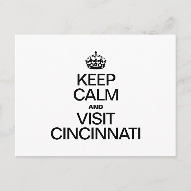 CARTE POSTALE CONTINUEZ DE VOUS DÉTENDRE ET DE VISITER CINCINATI (Devant)