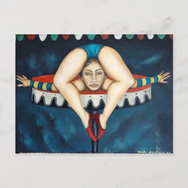 Carte Postale contorsionniste (Devant)