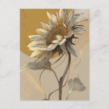 Contour de tournesol minimaliste neutre