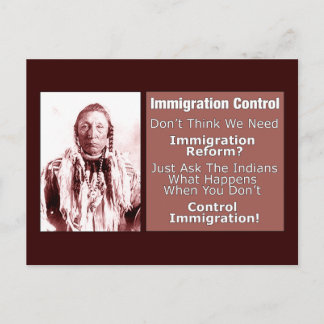 Carte Postale Contrôle-immigration