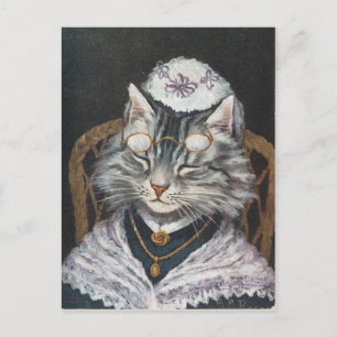 Carte Postale Conversation de Grand-mère