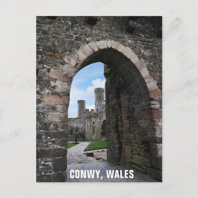 Carte Postale Conwales Pays de Galles Welsh Castle Voyage Photo (Devant)