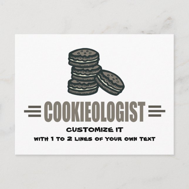 Carte Postale Cookie drôle (Devant)