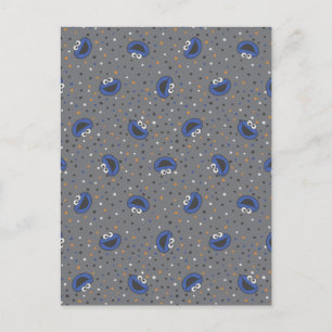 Carte Postale Cookie Monster 180's Throwback Polka Motif