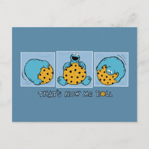 Carte Postale Cookie Monster   C'est comme ça que je roule