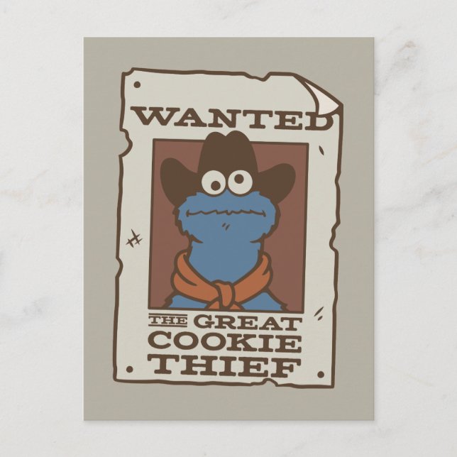 Carte Postale Cookie Monster | Poster Recherché (Devant)