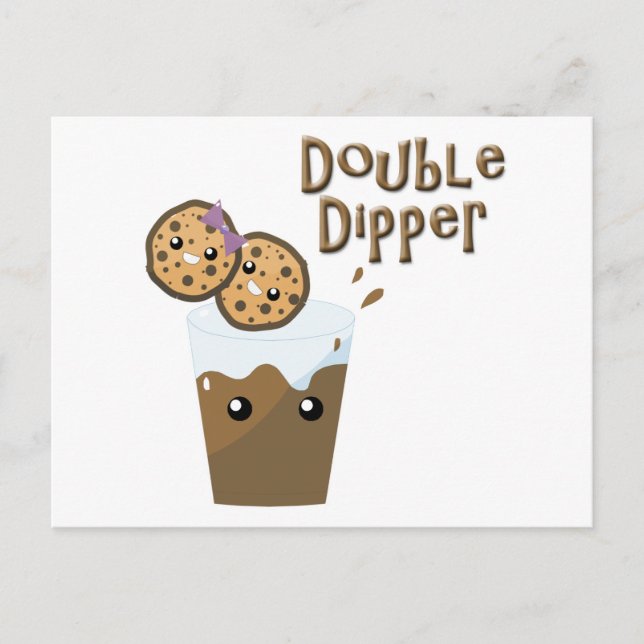 Carte Postale Cookies à trempe double N Lait (Devant)