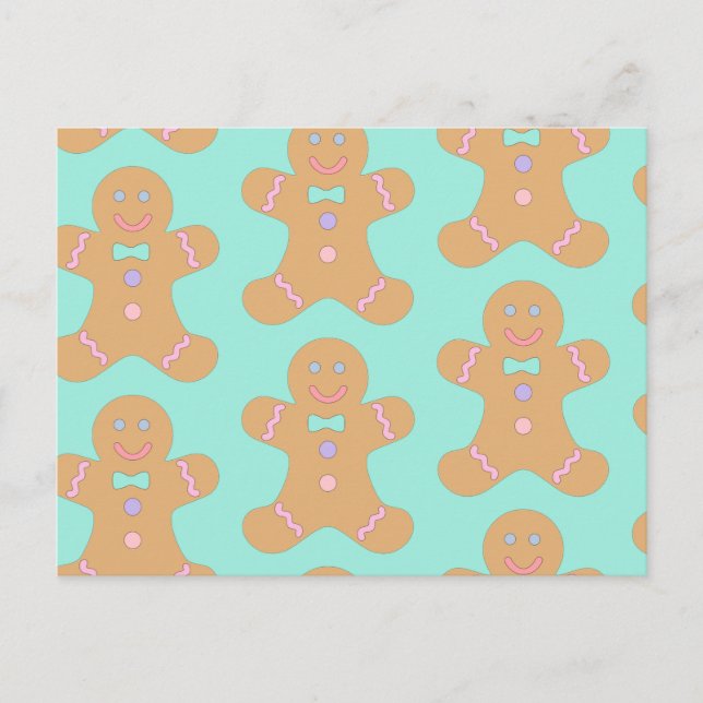 Carte Postale Cookies de Noël au pain d'épice (Devant)