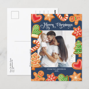 Carte Postale Cookies de Noël Joyeux une photo