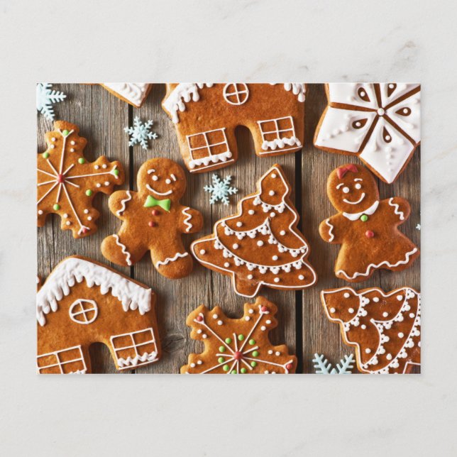 Carte Postale Cookies de pain d'épices maison (Devant)