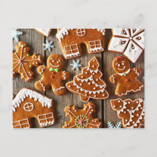 Carte Postale Cookies de pain d'épices maison