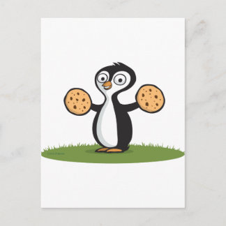 Carte Postale Cookies de pingouins