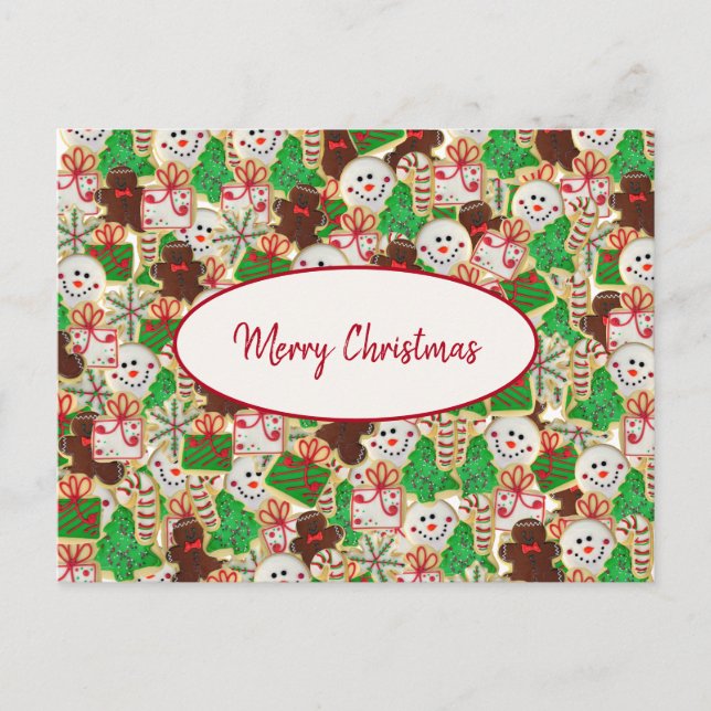 Carte Postale Cookies de sucre de Noël (Devant)