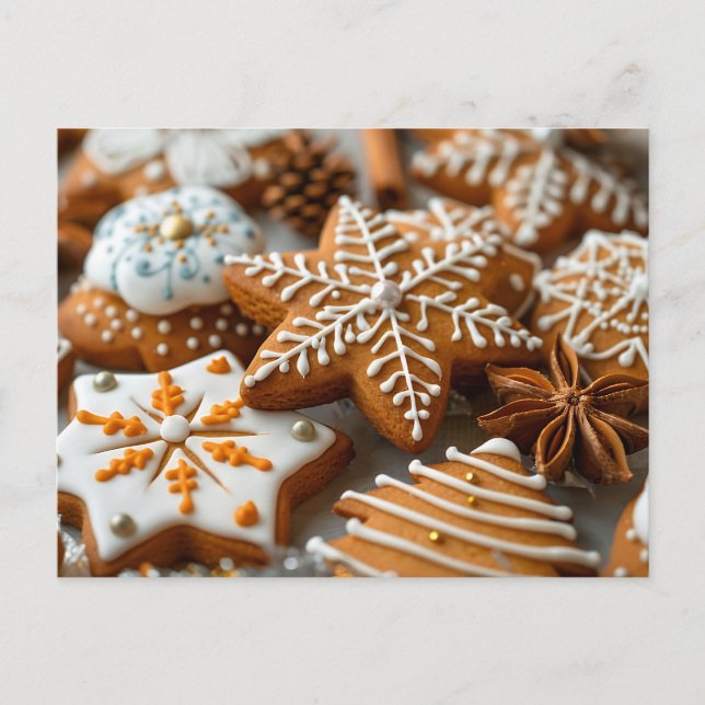 Carte Postale Cookies de sucre de Noël (Devant)