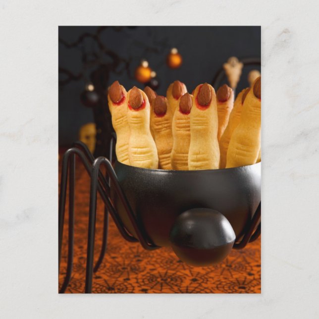 Carte Postale Cookies Halloween - Doigts De Sorcière (Devant)
