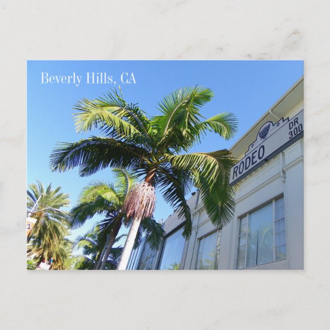 Carte postale cool Beverly Hills ! (Devant)