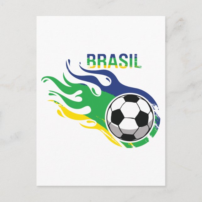 Carte Postale Cool Brasil Futebol (Devant)