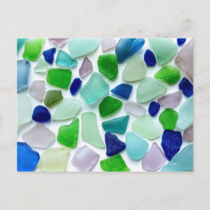 Carte postale cool couleur verre de mer