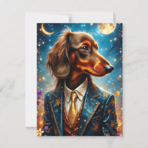 Carte Postale Cool Dachshund