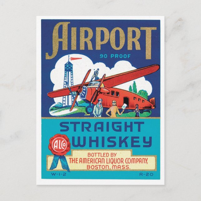 Carte Postale Cool du Massachusetts de Boston à Whiskey droit de (Devant)