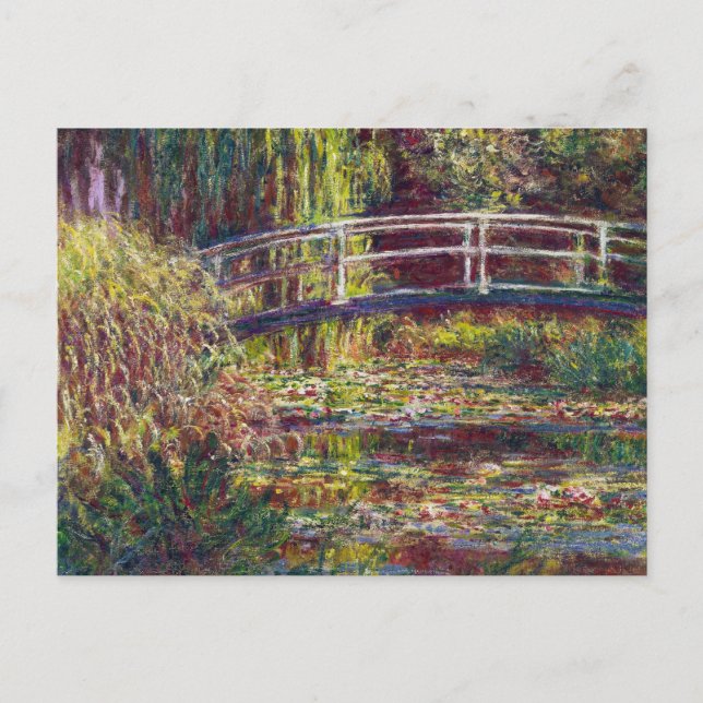 Carte Postale Cool du pont japonais Claude Monet, ancien, maître (Devant)