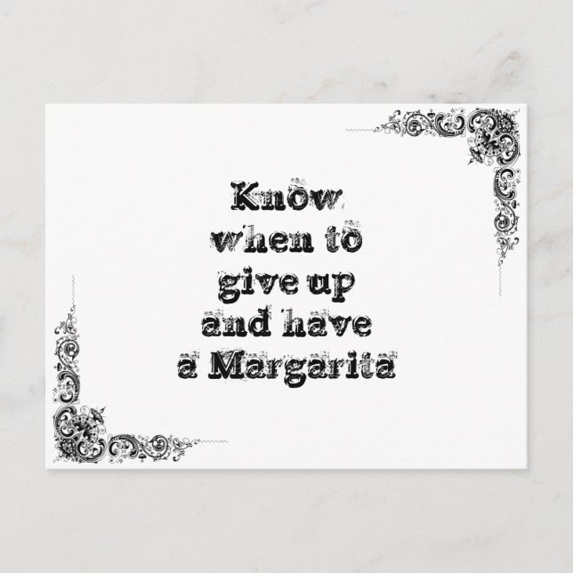 Carte Postale Cool grande sagesse simple philosophie phrase de t (Devant)