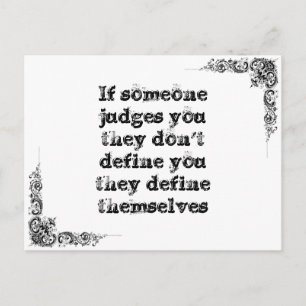 Carte Postale Cool grande sagesse simple philosophie phrase de t
