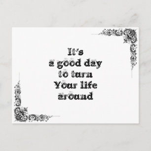 Carte Postale Cool grande sagesse simple philosophie phrase de t