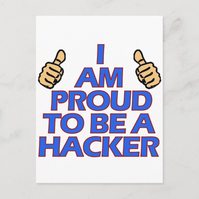 Carte Postale cool Hacker conceptions (Devant)
