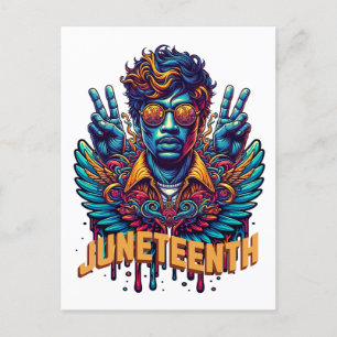Carte Postale Cool Junetten Black History Mois Angel Freedom