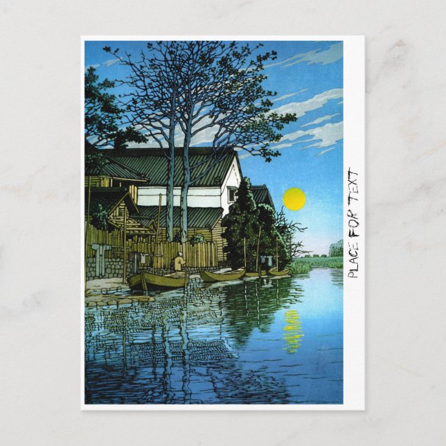Carte Postale Cool oriental japonais classique décor peinture (Devant)