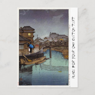 Carte Postale Cool oriental japonais Kawase rainy day art
